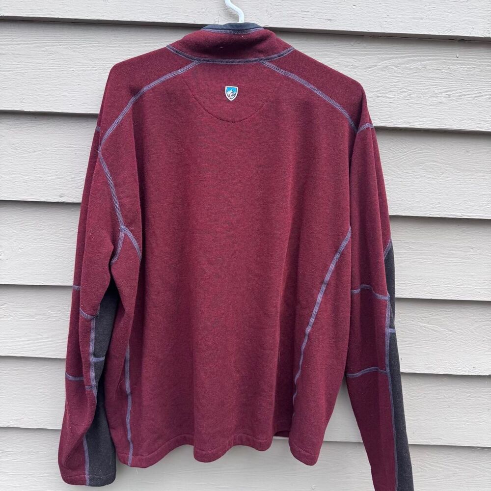 Kuhl Men's Red and Burgundy Sweatshirt
